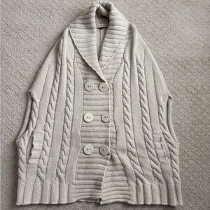 See by Chloe cable knit wool poncho size 4